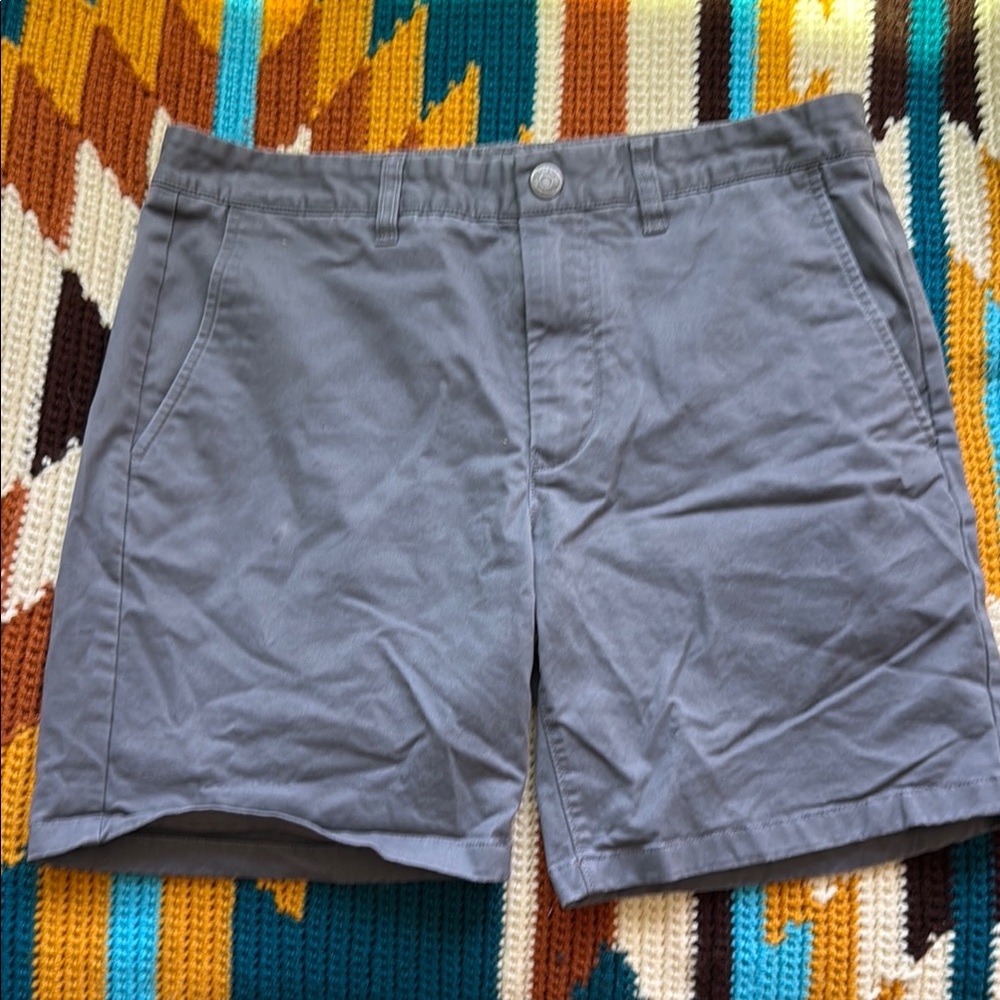 Bonobos Gray Flat Front Shorts Casual Style